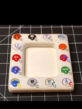 Vintage NFL Picture Frame Magnetic Backing Eastman Kodak Company 1989 NFL AFC